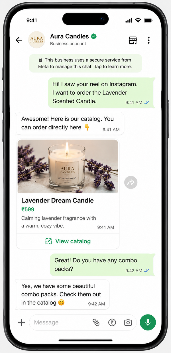 Behaf WhatsApp Store Hero Mockup